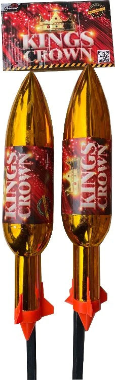 Kings Crown Rockets Kings Crown Rocket - 2 Pack – Ultra Fireworks Direct